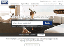Tablet Screenshot of coldwellbankerhomes.com